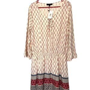 NWT Sanctuary Marrakech Filigree Dress Size XL Boho Patchwork Flare Sleeve New